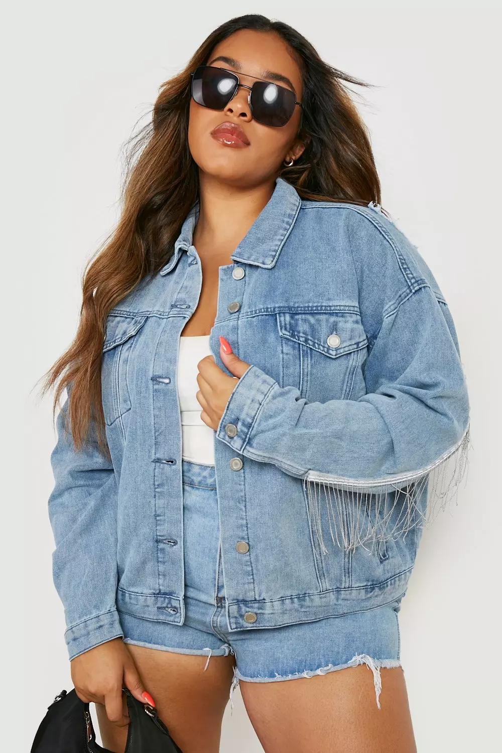 Lightweight denim jacket outlet plus size